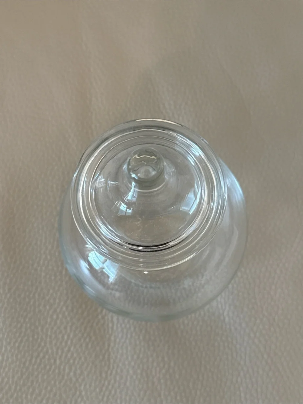 Clear Glass Decorative Jar with Lid